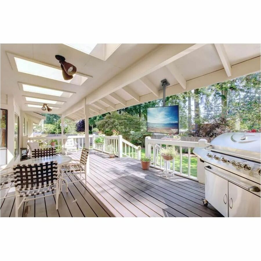 Life-Style Image for Kanto Ceiling Mount for TV - Black