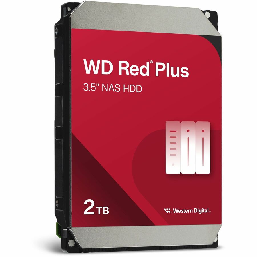 Alternate-Image2 Image for WD Red Plus WD20EFPX 2 TB Hard Drive - 3.5" Internal - SATA (SATA/600)
