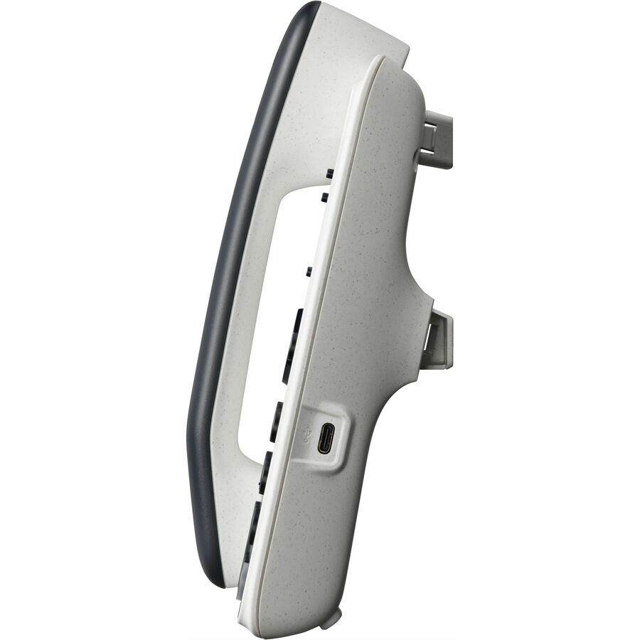 Right Image for Poly Edge E100 IP Phone - Corded - Corded - 3 Multiple Conferencing - Desktop, Wall Mountable - White, Midnight Blue