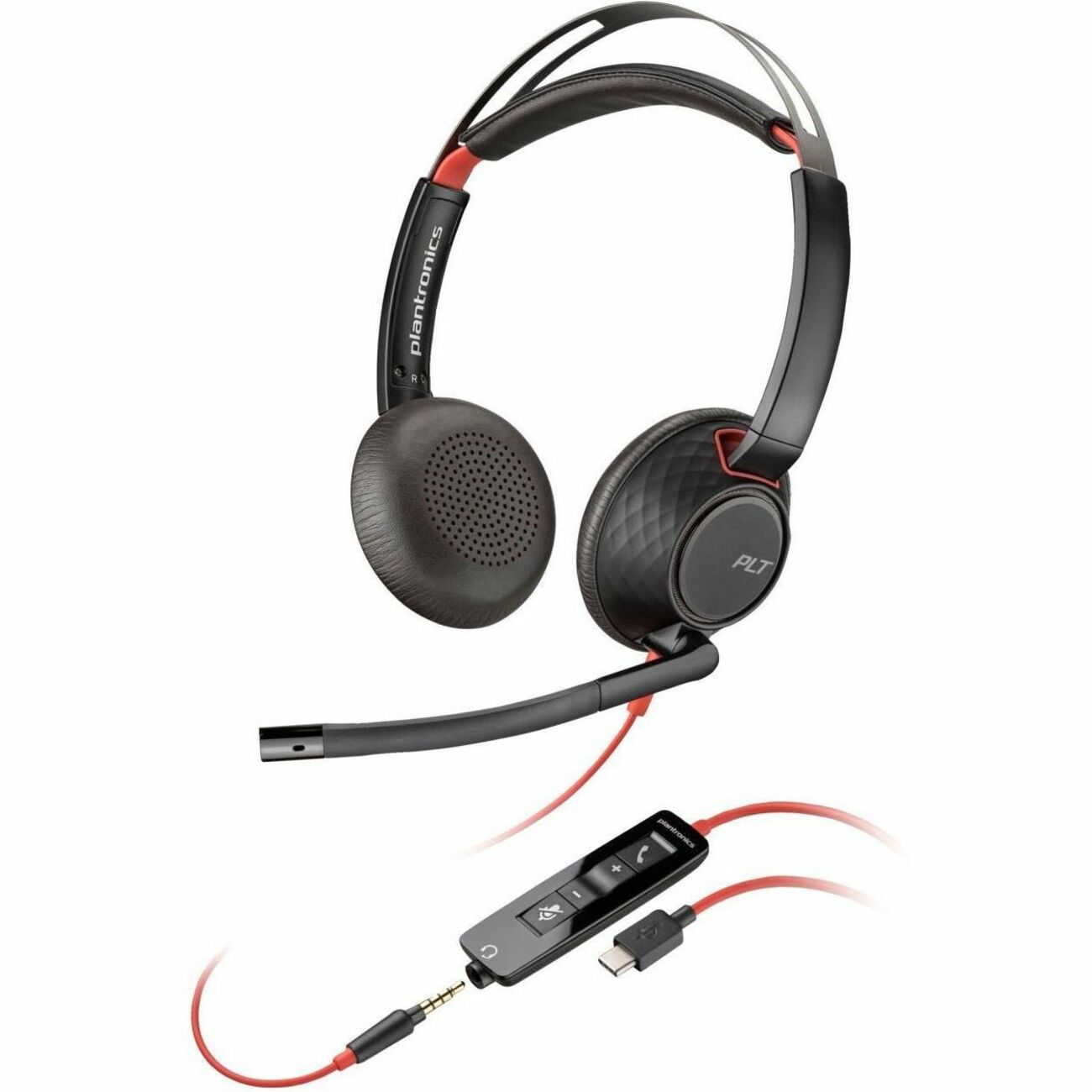 Main Image for Poly Blackwire 5220 Headset +Inline Cable +USB-C/A Adapter TAA