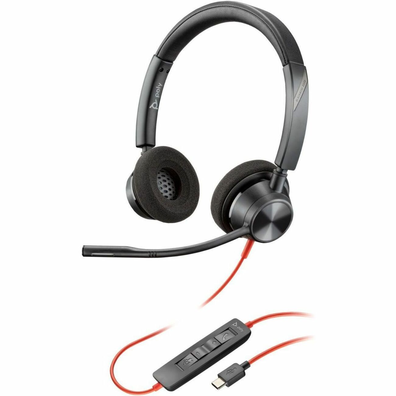 Main Image for Poly Blackwire 3320 Headset +USB-C/A Adapter TAA