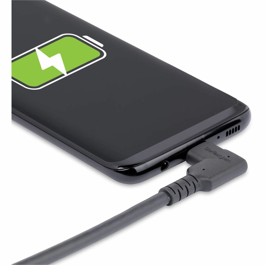 Alternate-Image9 Image for StarTech.com 3ft (1m) Rugged Right Angle USB-C Cable, USB 10 Gbps, USB C to C Data Transfer Cable, 100W PD, 4K 60Hz, 90 Degree USB-C Cable