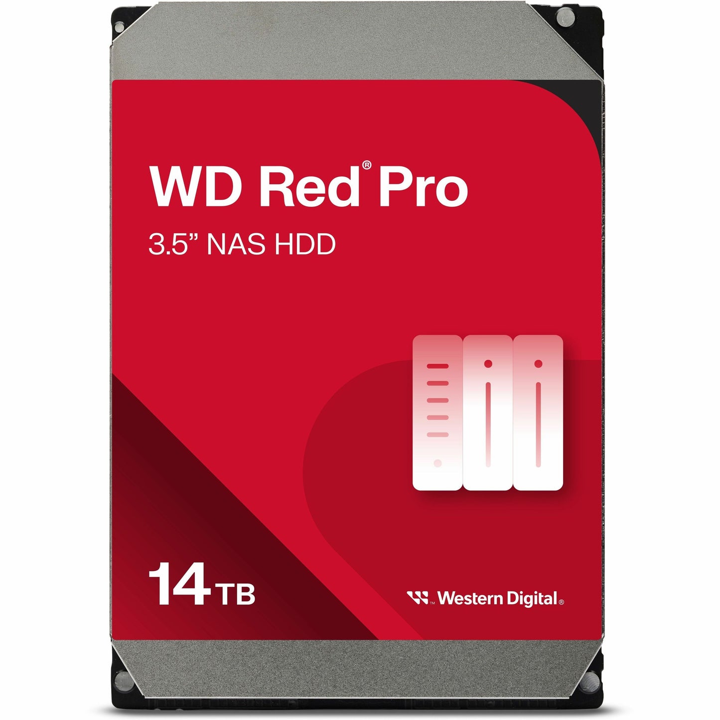 Main Image for WD Red Pro WD142KFGX 14 TB Hard Drive - 3.5" Internal - SATA (SATA/600) - Conventional Magnetic Recording (CMR) Method