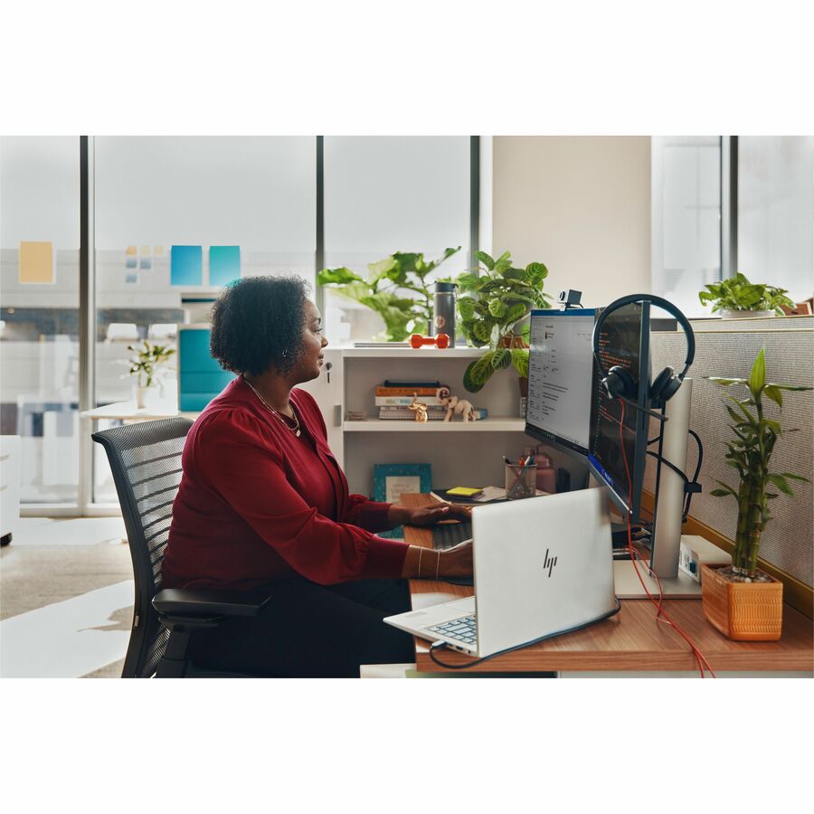 Life-Style Image for Poly Blackwire 3320 Stereo Microsoft Teams Certified USB-C Headset + USB-C/A Adapter