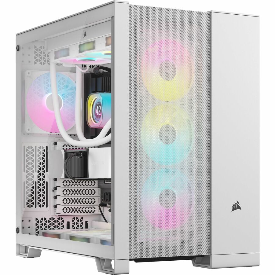 Right Image for Corsair 6500D AIRFLOW Mid-Tower Dual Chamber PC Case - White
