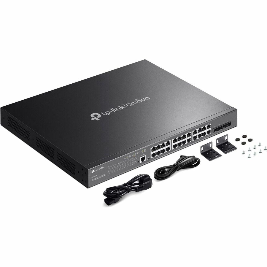 Alternate-Image5 Image for Omada 24-Port Gigabit and 4-Port 10GE SFP+ L2+ Managed Switch with 24-Port PoE+