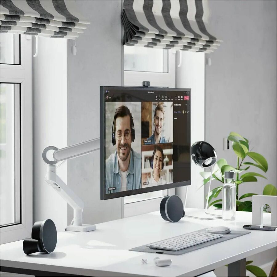 Life-Style Image for Alogic Glide Mounting Arm for Monitor, Flat Panel Display, Curved Screen Display - White