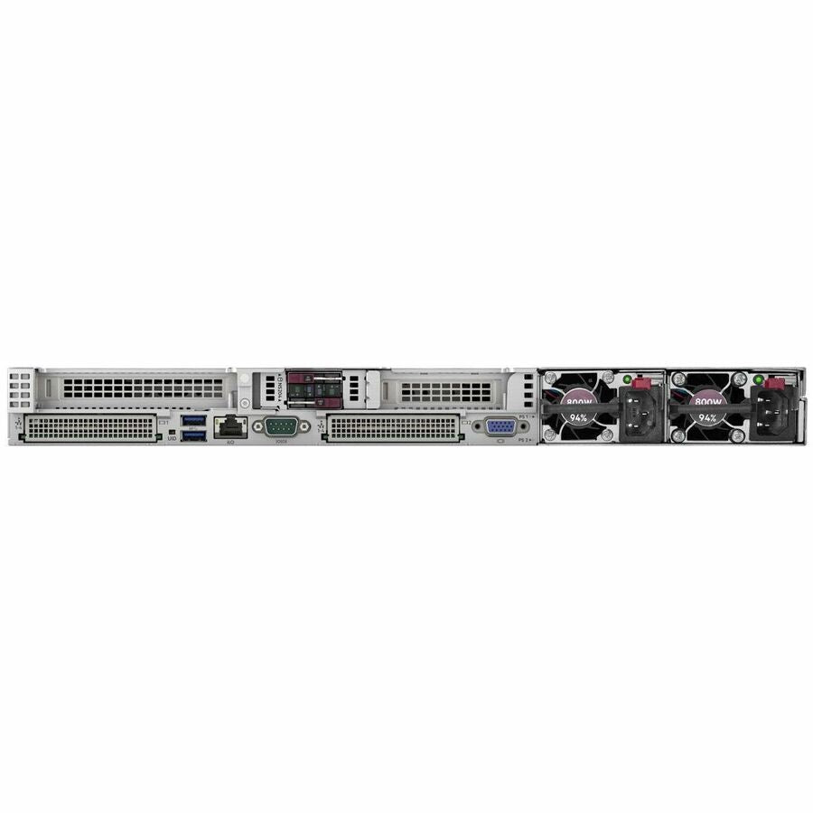 Rear Image for HPE SMART CHOICE ProLiant DL360 Gen11 1U Rack Server - 1 x Intel Xeon Silver 4514Y 2 GHz - 128 GB RAM - 1.92 TB SSD - (2 x 960GB) SSD Configuration - Serial ATA/600, 12Gb/s SAS Controller