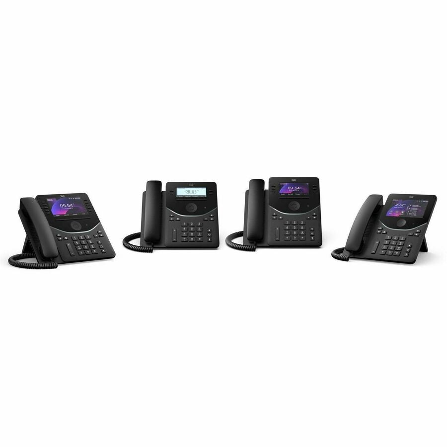 Alternate-Image2 Image for Cisco 9861 IP Phone - Corded - Corded/Cordless - Bluetooth, Wi-Fi - Desktop, Wall Mountable - Carbon Black