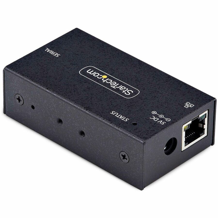 Right Image for StarTech.com 1-Port Serial to Ethernet Adapter, IP Serial Device Server For Remote RS232 Devices, Wall/DIN Rail Mount, LAN To DB9 Converter