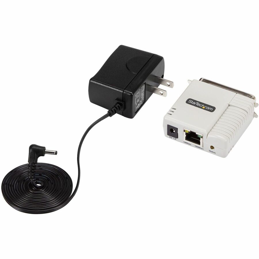 Alternate-Image4 Image for StarTech.com Ethernet to Parallel Network Print Server, 10/100Mbps LAN, WebUI Enabled, Centronics Ethernet Printer Server Adapter, Enhances Legacy Printer