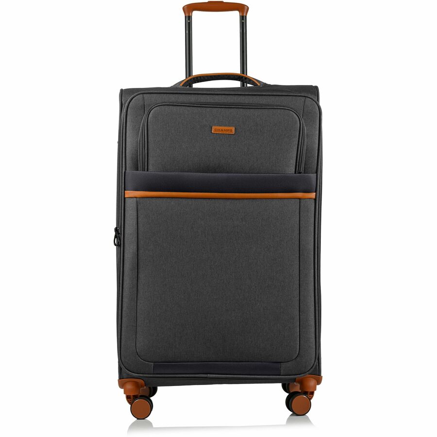 Front Image for CHAMPS Classic II Collection - 3-piece Softside Luggage set - Grey