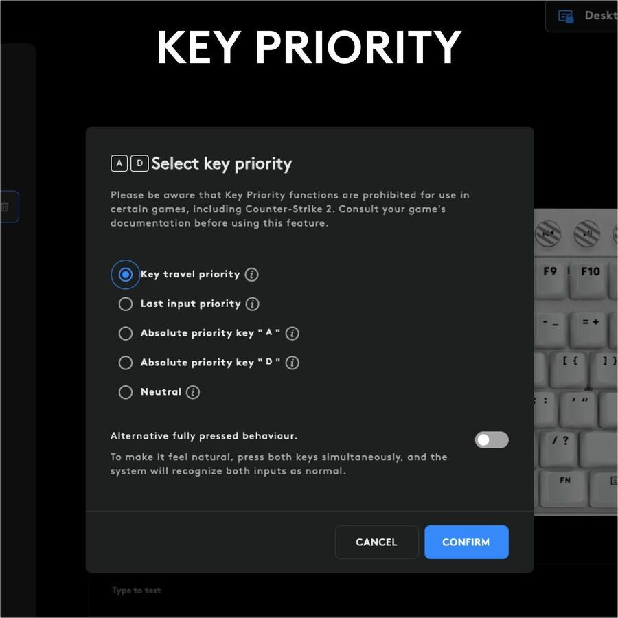 Alternate-Image8 Image for Logitech G PRO X TKL RAPID Tenkeyless Wired Gaming Keyboard With Magnetic Analog Switches, Rapid Trigger Mode, Adjustable Actuation, and Customizable RGB Lighting, Black