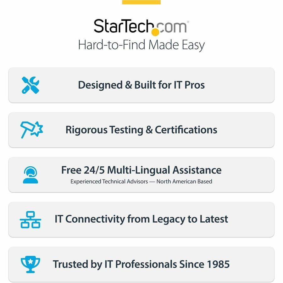 Alternate-Image5 Image for StarTech.com 8-Outlet Horizontal Rack Mount PDU, 1U Server Power Distribution Strip w/Surge Protector, 125V/15A, 8ft/2.4m Power Cord, TAA