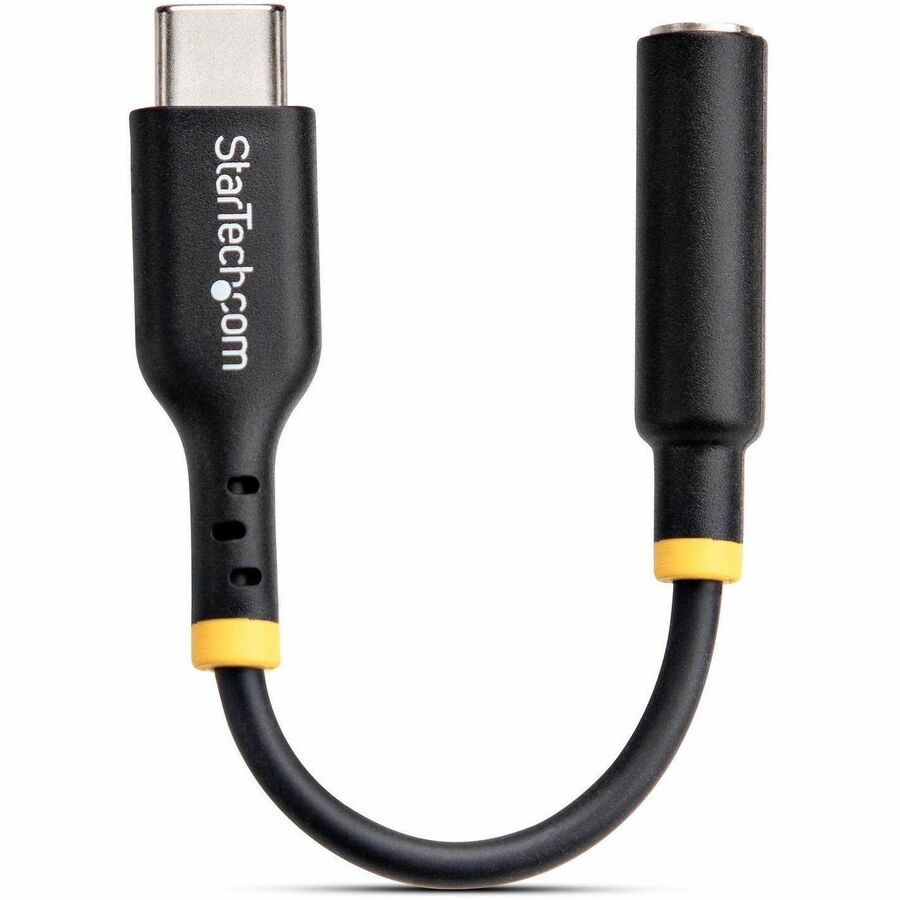 Alternate-Image7 Image for StarTech.com 5in (12.7cm) USB-C Audio Adapter to 3.5mm Headphone/Headset Jack, USB Type-C Aux Dongle, 32-bit DAC, For Laptop/Phone/Tablet