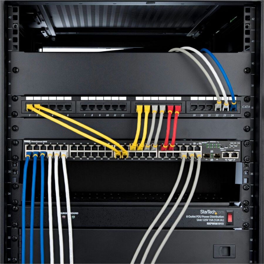 Alternate-Image6 Image for StarTech.com 75ft Black CAT6a Ethernet Cable, Snagless RJ45, 10G, 100W PoE, S/FTP, LSZH, 27AWG Pure Copper, 500MHz, Shielded Network Cord