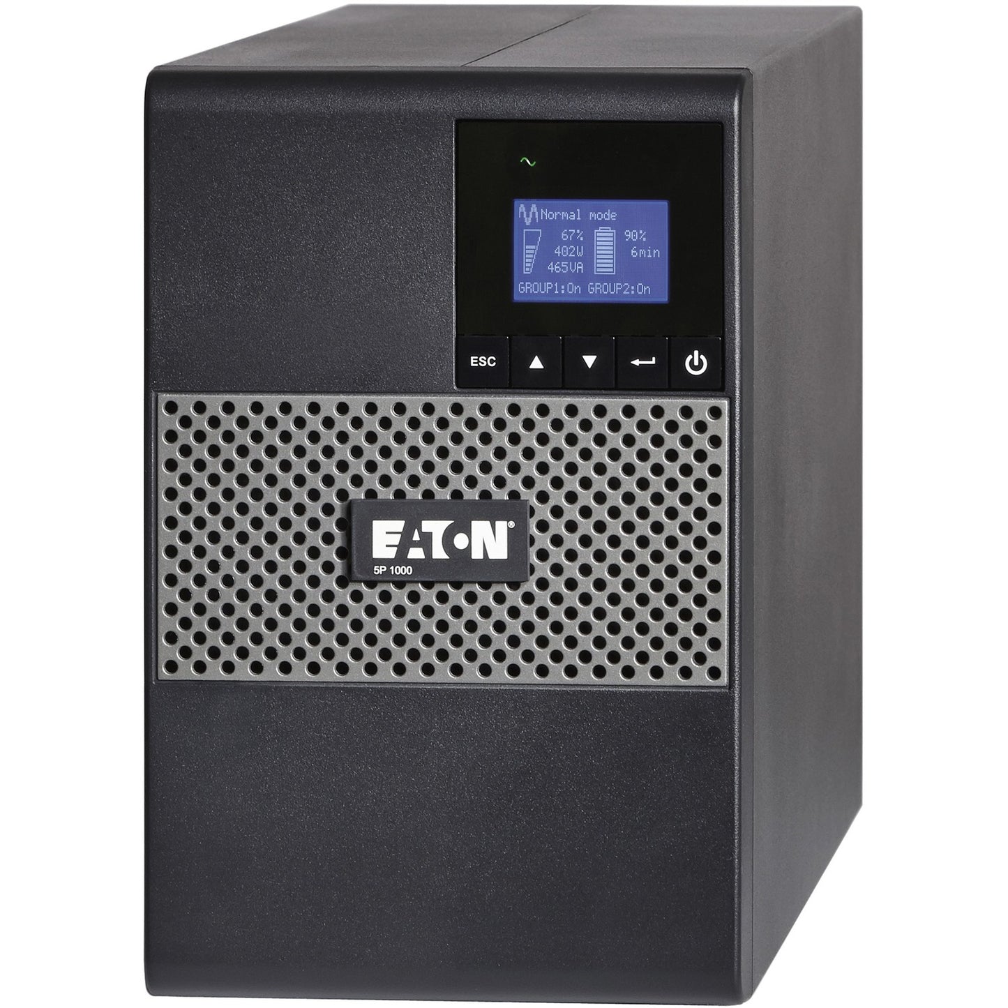 Main Image for Eaton 5P 1000VA 770W 120V Line-Interactive UPS, 5-15P, 8x 5-15R Outlets, True Sine Wave, Cybersecure Network Card Option, Tower