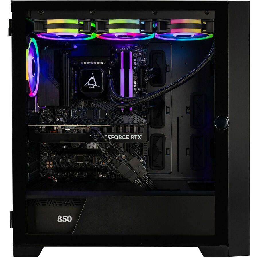 Right Image for CLX SET Gaming Desktop Computer - Intel Core i9 14th Gen i9-14900KF - 32 GB - 2 TB SSD - Mid-tower - Black