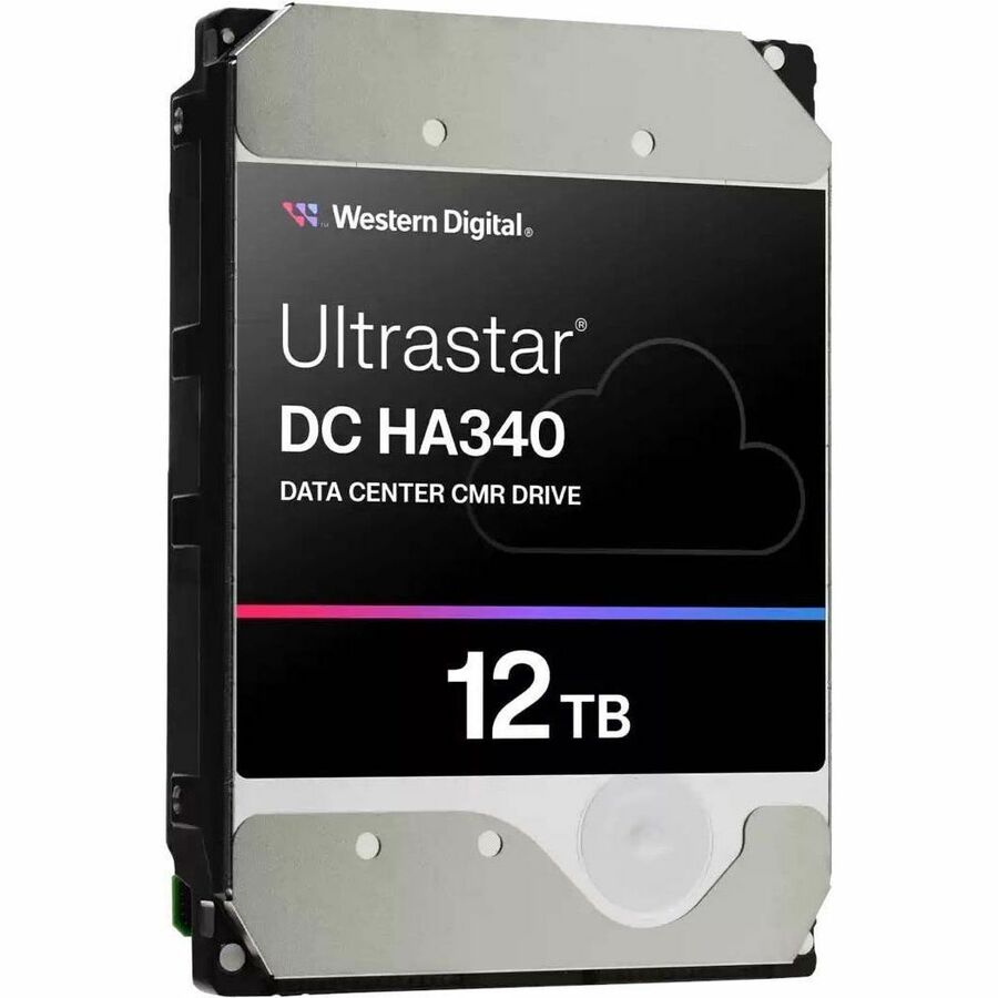 Alternate-Image2 Image for Western Digital Ultrastar DC HA340 WUS721212BLE6L4 12 TB Hard Drive - 3.5" Internal - SATA (SATA/600) - Conventional Magnetic Recording (CMR) Method
