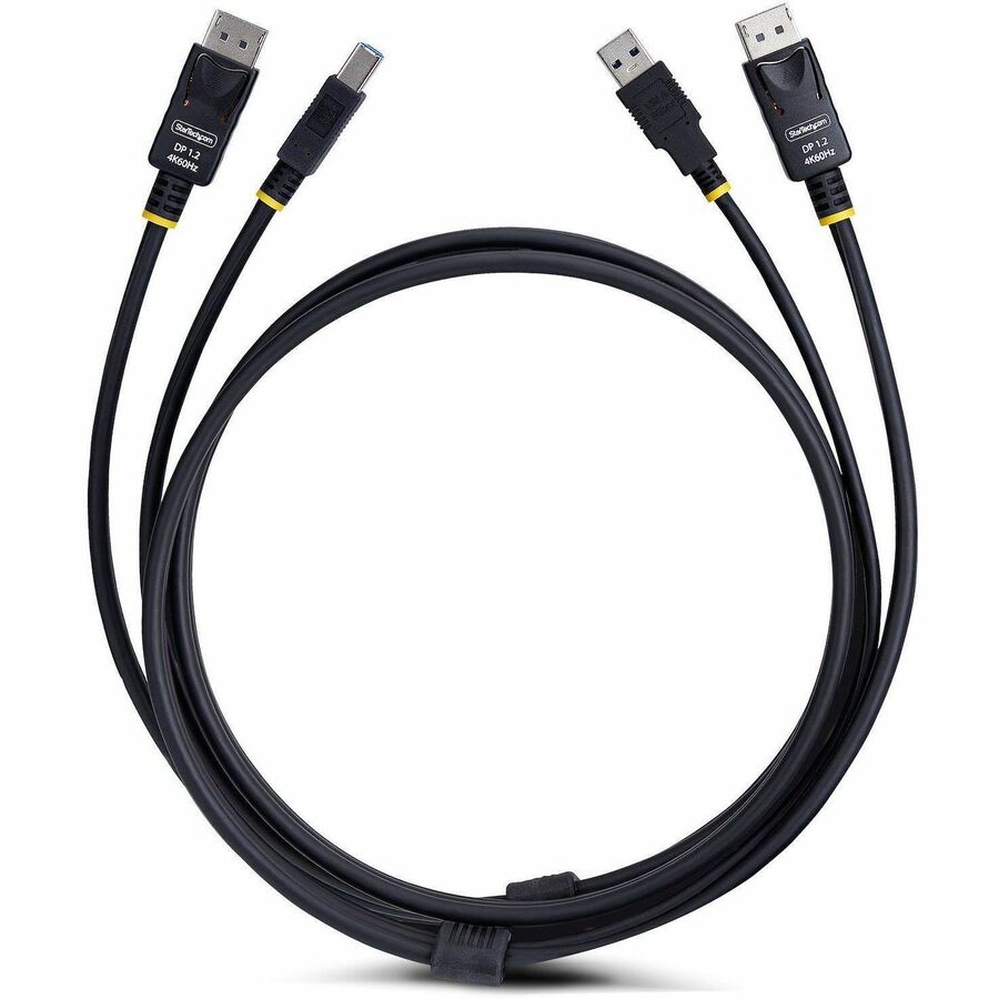 Alternate-Image4 Image for StarTech.com 10ft (3m) DisplayPort and USB 5Gbps KVM Cable, 4K 60Hz, Universally Compatible DP 1.2/USB 3.0 Combo Cable for KVM Switches