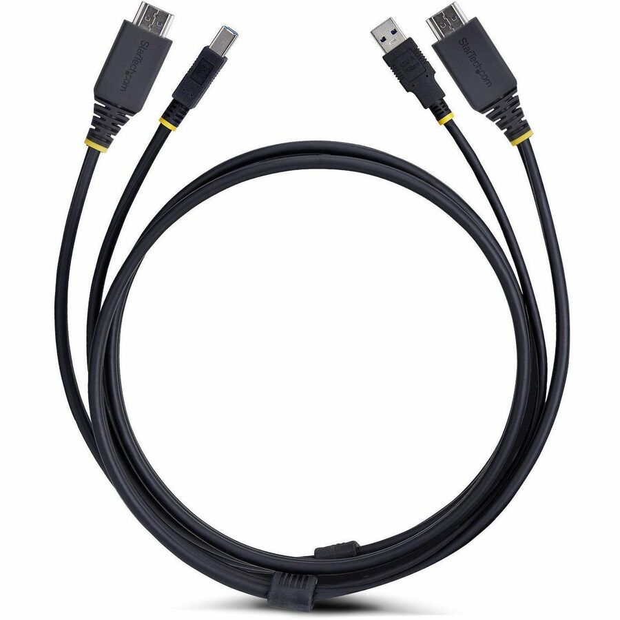 Alternate-Image4 Image for StarTech.com 6ft (1.8m) HDMI and USB 5Gbps KVM Cable, Up to 4K 60Hz, HDMI 2.0 and USB Combo Cable for KVM Switch