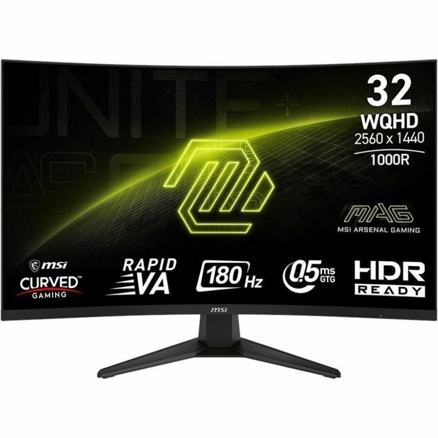 Main Image for MSI MAG 325CQF 31.5 inch VA QHD Display 180Hz FreeSync Curved Gaming Monitor