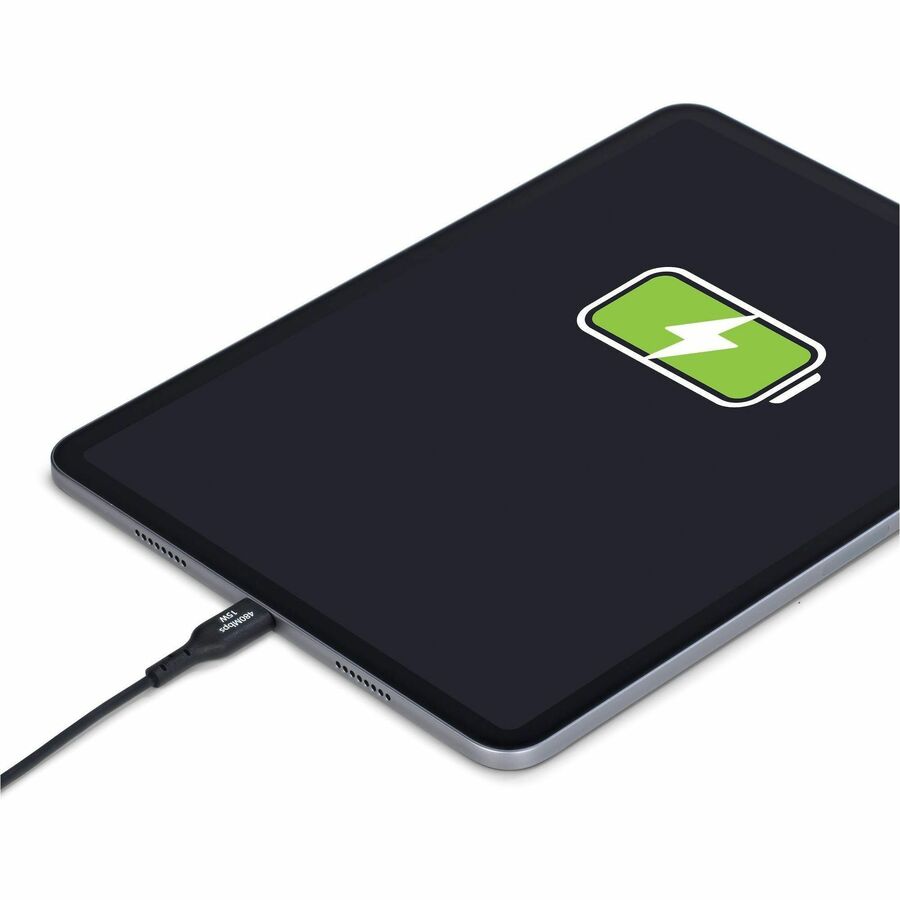 Alternate-Image7 Image for StarTech.com 1ft (30cm) USB-A to USB-C Charging Cable, Charge & Sync, 3A, USB 2.0, TPE Jacket - Black USB Charging Cord