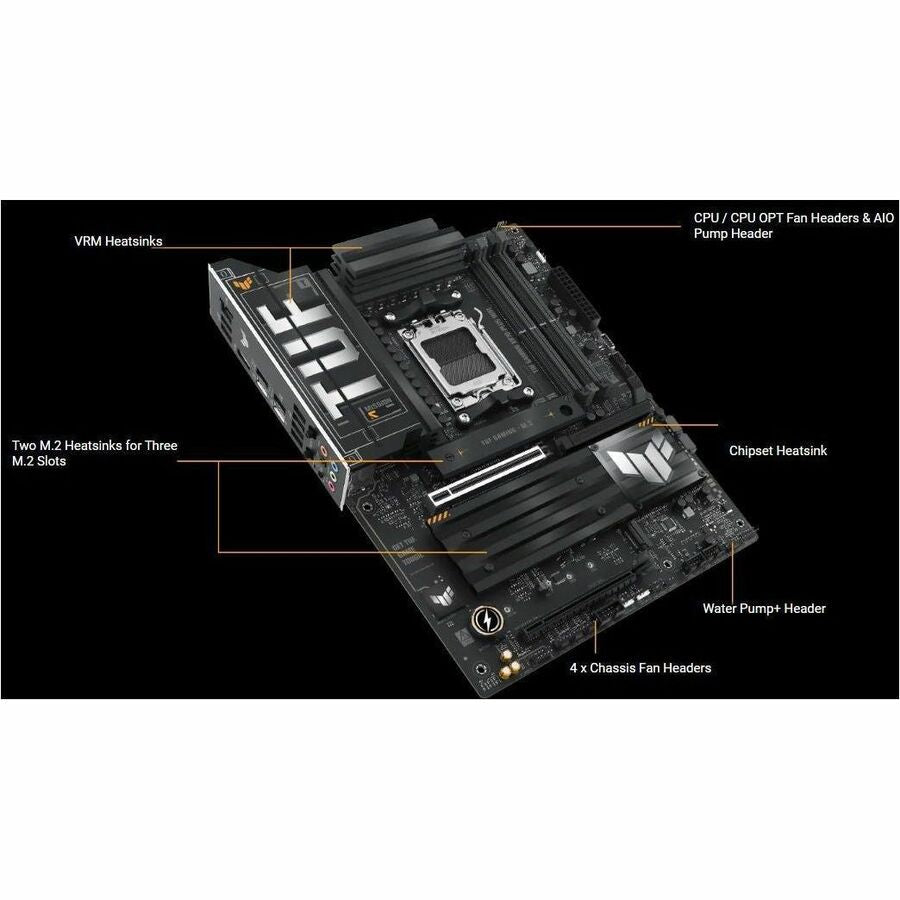 Alternate-Image9 Image for TUF X870E-PLUS WIFI7 Gaming Desktop Motherboard - AMD X870E Chipset - Socket AM5 - ATX