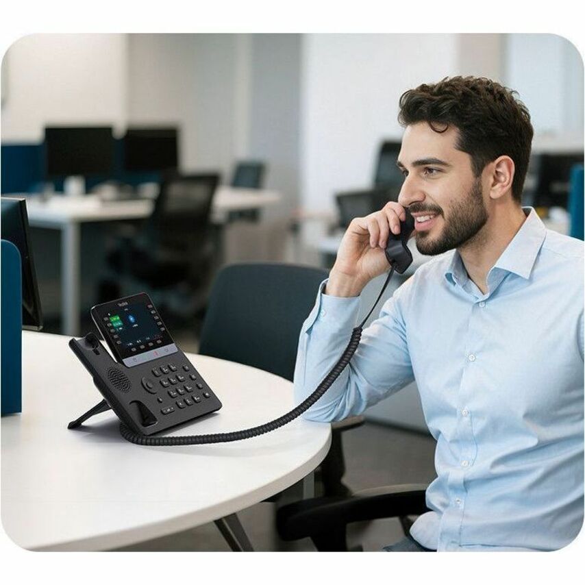 Alternate-Image8 Image for Yealink T74W IP Phone - Corded - Corded/Cordless - Bluetooth, Wi-Fi - 10 Multiple Conferencing - Wall Mountable - Black