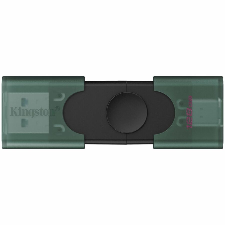 Top Image for Kingston DataTraveler Duo 128GB USB 3.2 (Type A + Type C) Gen 1 On-The-Go Flash Drive