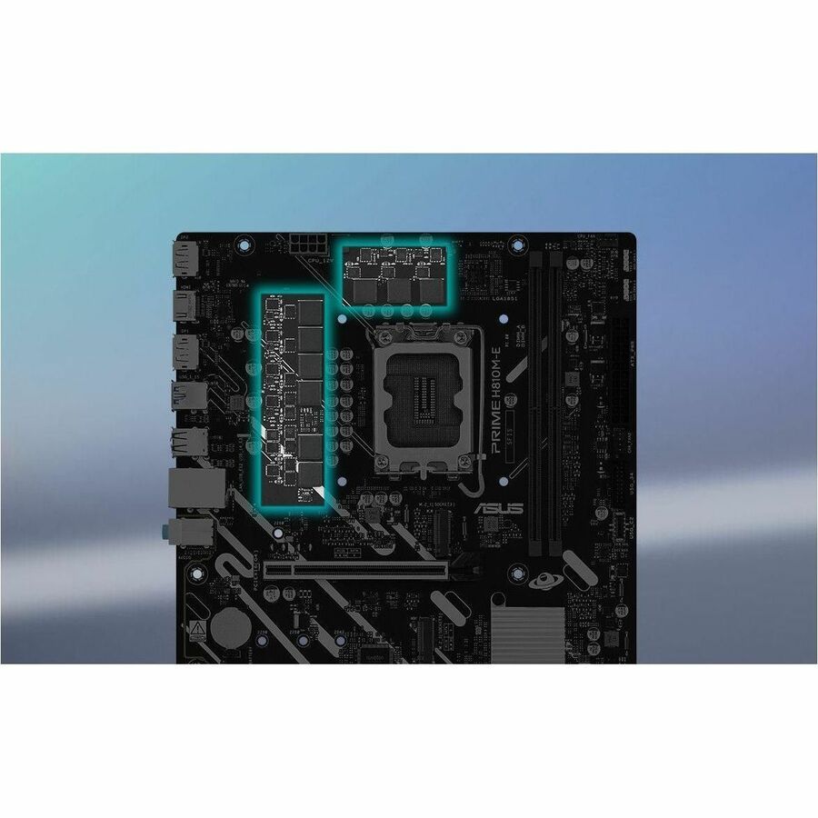 Alternate-Image6 Image for Asus Prime H810M-E-CSM Desktop Motherboard - Intel H810 Chipset - Socket LGA-1851 - Micro ATX