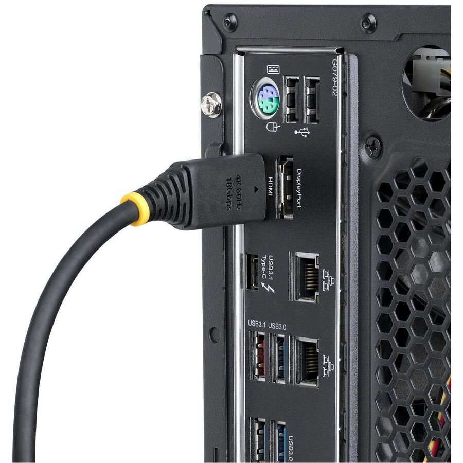 Alternate-Image8 Image for StarTech 8ft (2.4m) High Speed HDMI Cable with Gripping Connectors, 4K 60Hz/1440p 144Hz, 18Gbps, UHD HDMI 2.0 Cord, TPE Jacket