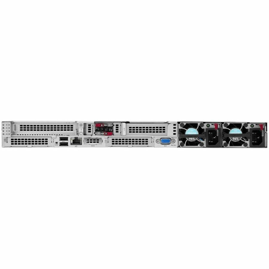 Rear Image for HPE ProLiant DL360 Gen12 1U Rack Server - 1 x Intel Xeon 6517P 3.20 GHz - 64 GB RAM - Serial ATA/600, 12Gb/s SAS, NVMe Controller