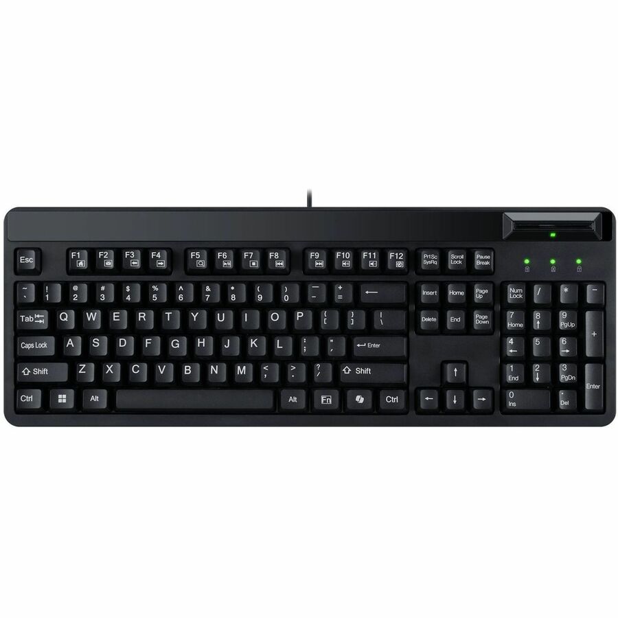Top Image for Adesso EasyTouch-130SB Desktop Mechanical Keyboard with Smart Card Reader