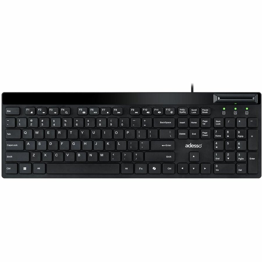 Top Image for Adesso AKB-140SB Desktop Keyboard with Smart Card Reader
