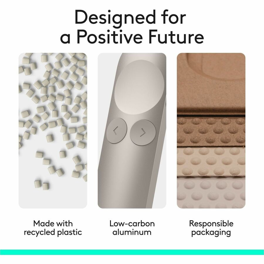 Alternate-Image9 Image for Logitech Spotlight 2 Presentation Remote, Wireless Presentation Clicker with Haptics, Digital Highlighting, Customizable Actions, Laser Pointer, Quick Charge, Bluetooth®, and USB-C, Sand
