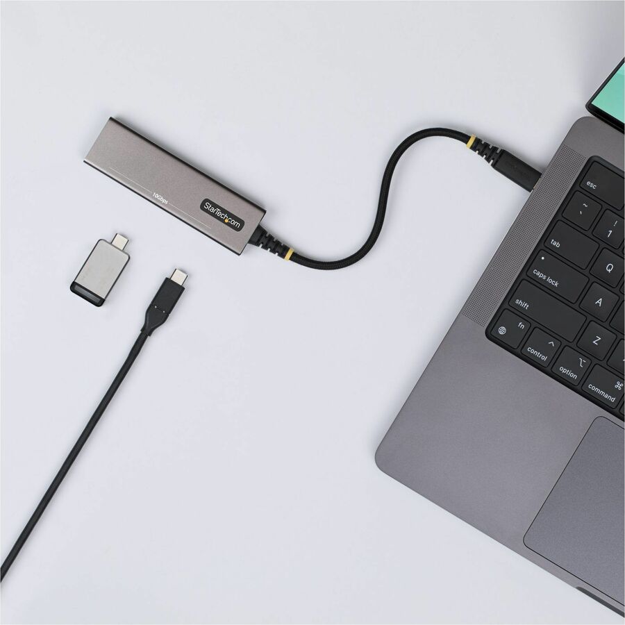 Alternate-Image8 Image for StarTech 4-Port USB-C Hub, 10Gbps, 100W PD Charging, 4x USB-C Ports, Overcurrent Protection, PCR Aluminum, For Laptop/Tablet