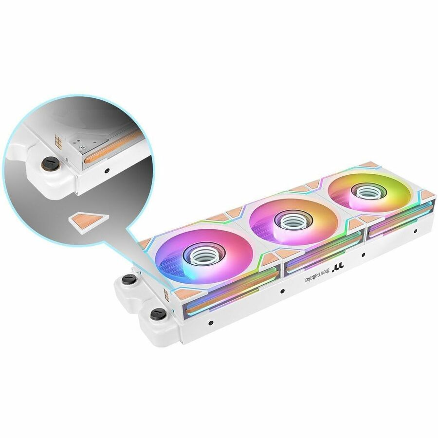 Alternate-Image9 Image for Thermaltake SWAFAN 120 EX INFINITY ARGB Sync PC Cooling Fan Wood Edition - Snow (3-Fan Pack)