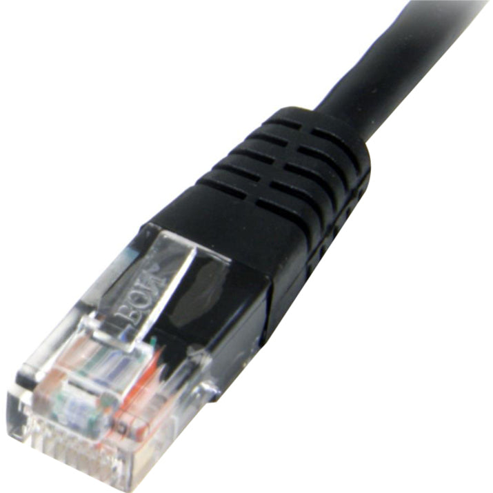 Alternate-Image1 Image for StarTech.com 25 ft Black Molded Cat5e UTP Patch Cable