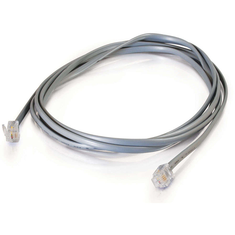 Alternate-Image1 Image for C2G 14ft RJ11 Modular Telephone Cable