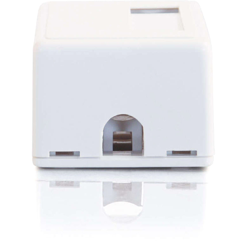 Alternate-Image4 Image for C2G 1-Port Keystone Jack Surface Mount Box - White