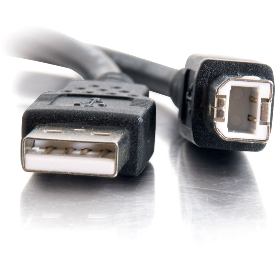 Alternate-Image3 Image for C2G 2m (6.6ft) USB 2.0 A to B Cable - M/M - Black