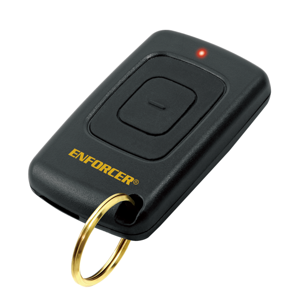 SECO-LARM SK-919T1-GBQ remote transmitter with single button and compact pendant design