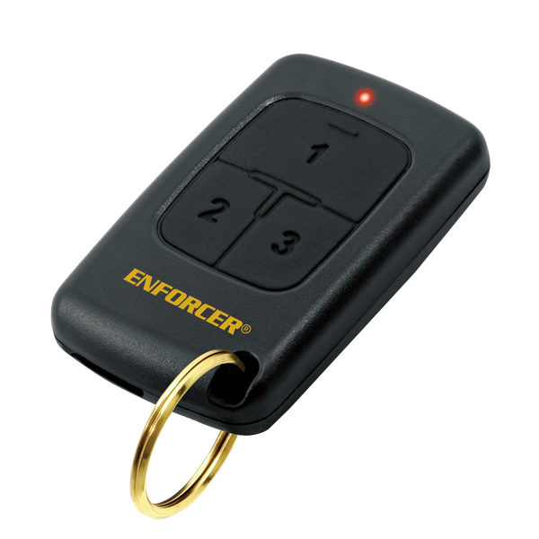 SECO-LARM SK-919T3-GNQ transmitter with 3 buttons and pendant-style design