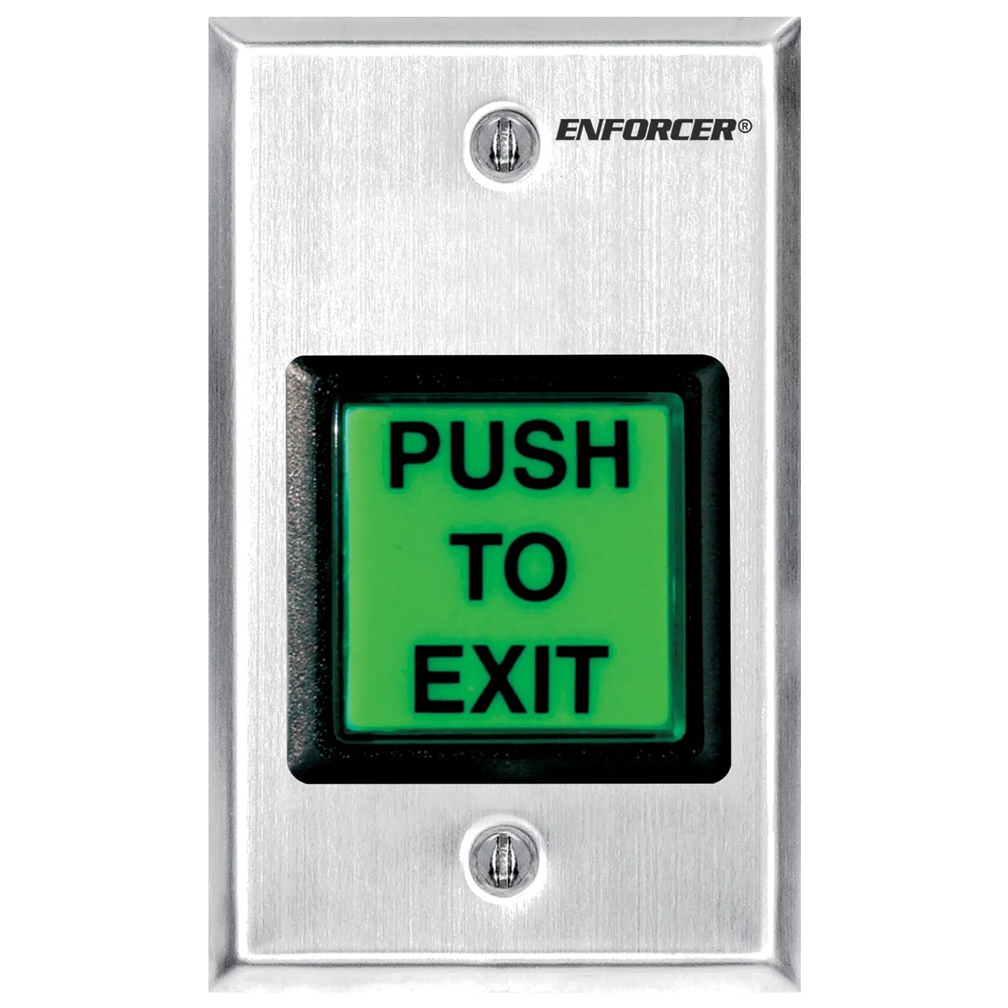 SECO-LARM SD-7202GC-PEQ square push-to-exit plate with illuminated button