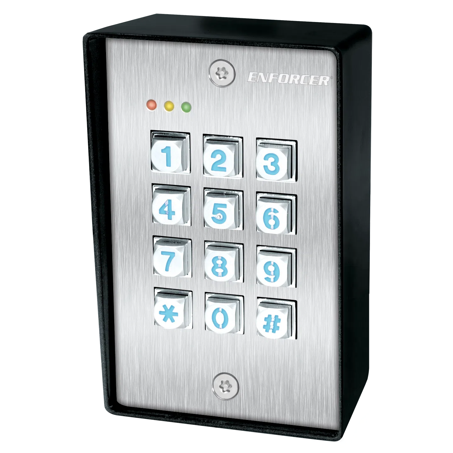 SECO-LARM SK-1123-SDQ outdoor keypad with backlit buttons and weatherproof aluminum housing