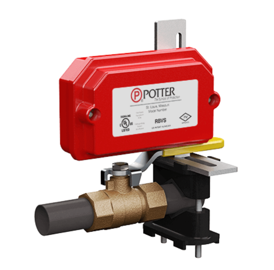 RBVS ball valve switch front view with plunger actuator from Island Electrical Supply