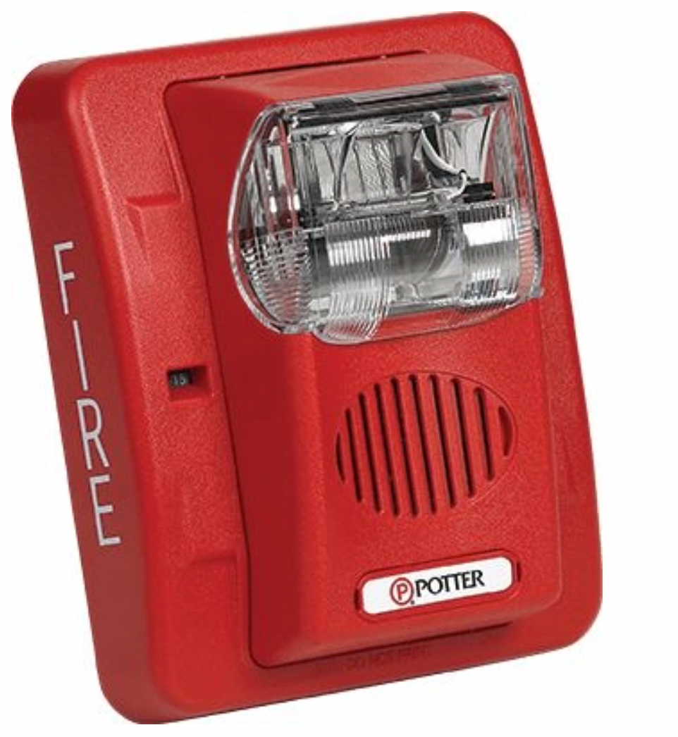 Potter S-24/HS-24 horn/strobe front view