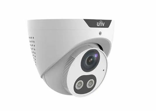 UNV IPC3614SB-ADF28KMC-I0 4MP Turret Camera with Active Deterrence (2.8mm)