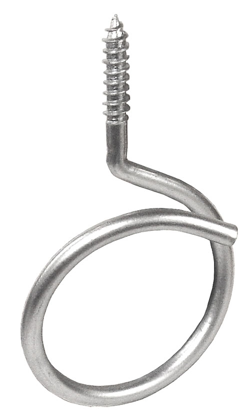 Front view of Garvin 1-1/2" wood screw thread bridle ring